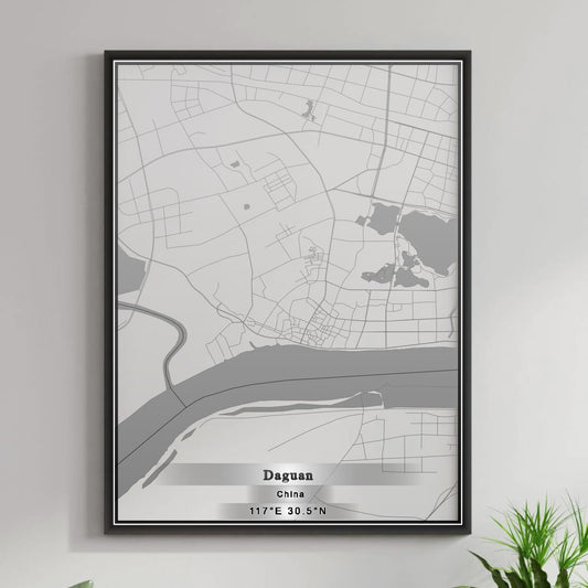 ROAD MAP OF DAGUAN, CHINA BY MAPBAKES
