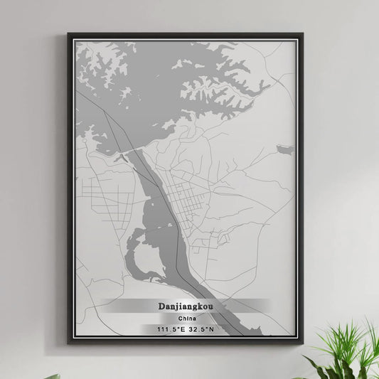 ROAD MAP OF DANJIANGKOU, CHINA BY MAPBAKES