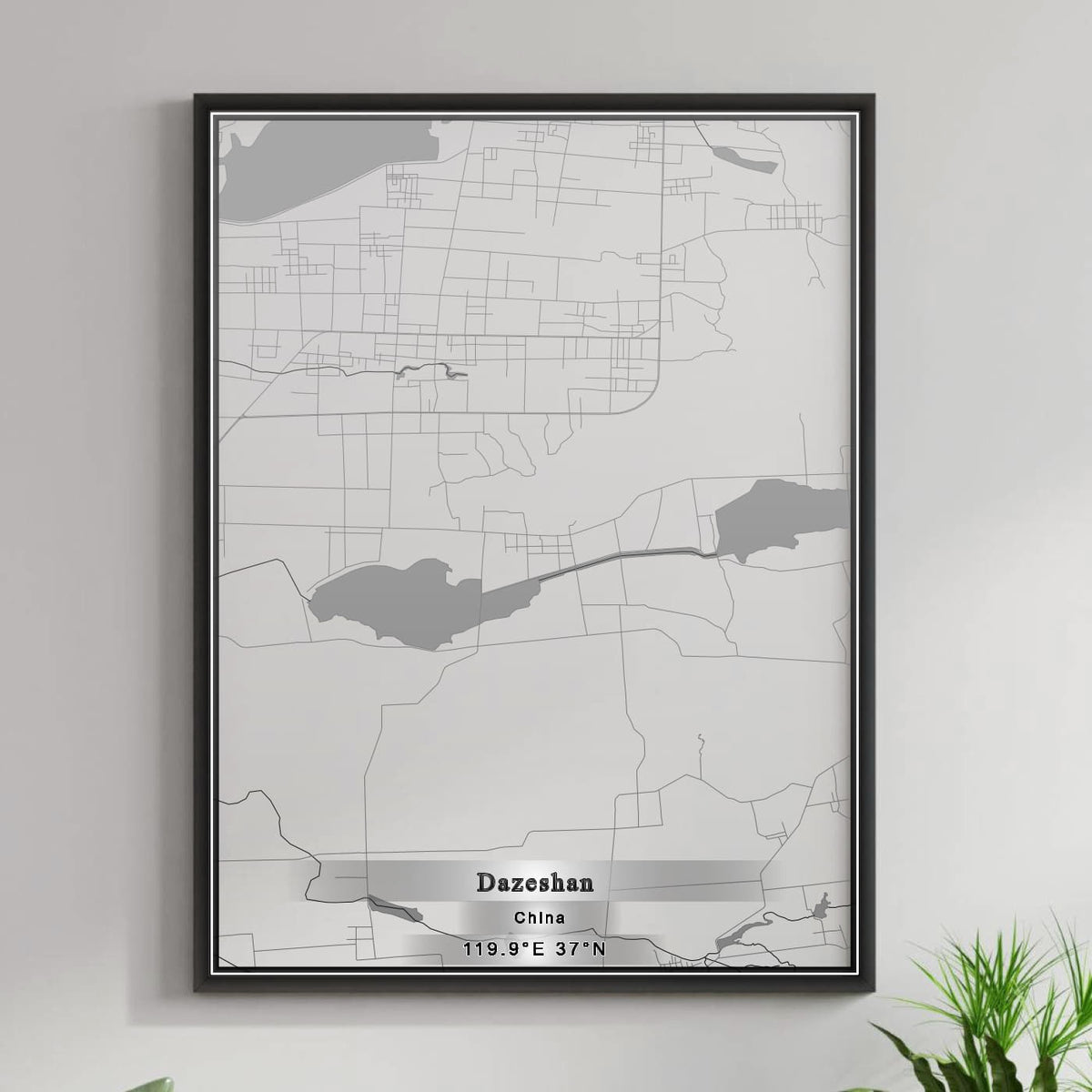 ROAD MAP OF DAZESHAN, CHINA BY MAPBAKES