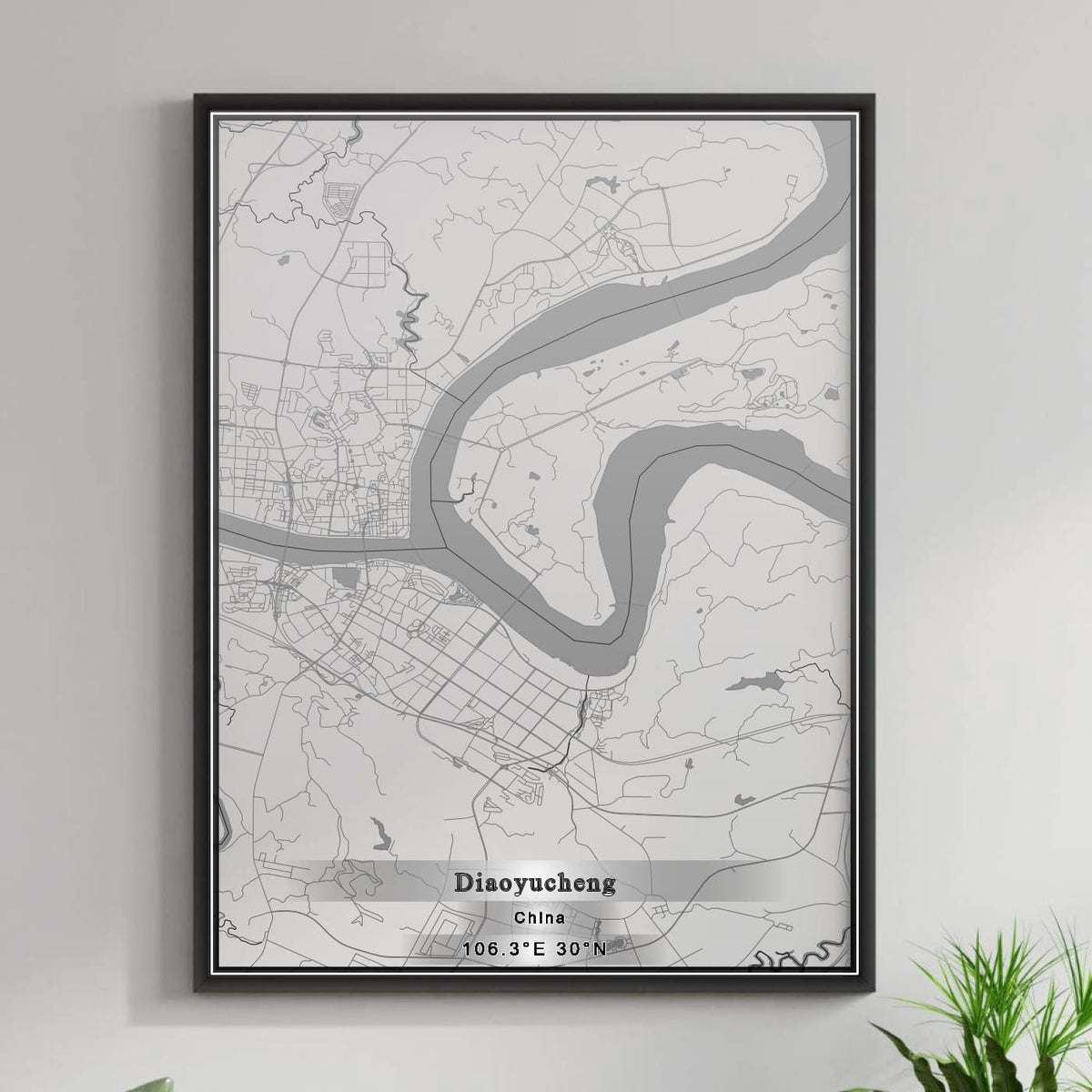 ROAD MAP OF DIAOYUCHENG, CHINA BY MAPBAKES