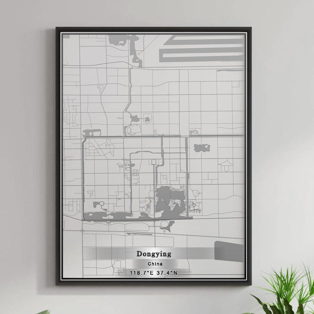 ROAD MAP OF DONGYING, CHINA BY MAPBAKES