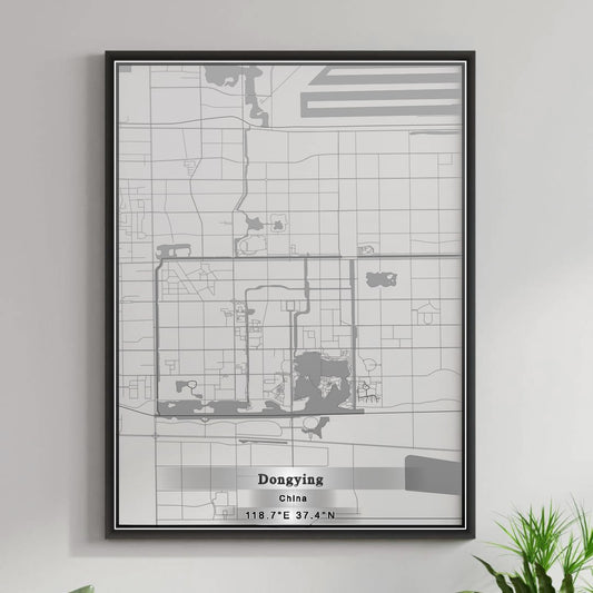 ROAD MAP OF DONGYING, CHINA BY MAPBAKES
