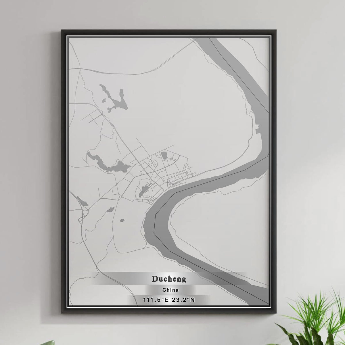 ROAD MAP OF DUCHENG, CHINA BY MAPBAKES