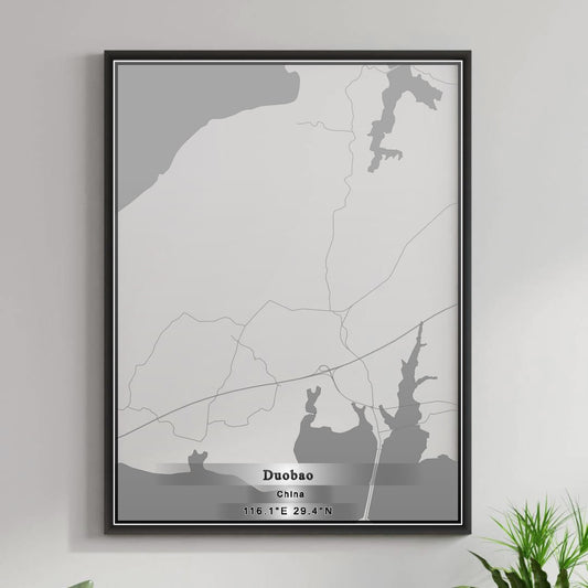 ROAD MAP OF DUOBAO, CHINA BY MAPBAKES