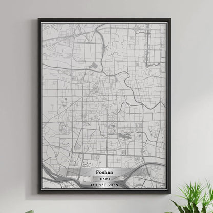 ROAD MAP OF FOSHAN, CHINA BY MAPBAKES