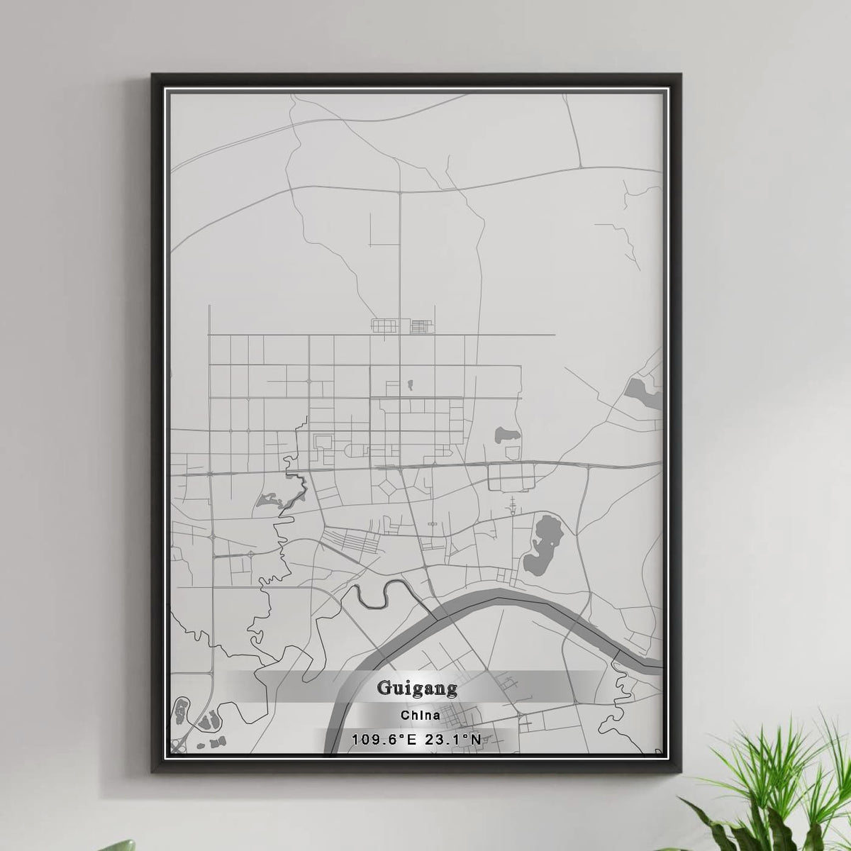 ROAD MAP OF GUIGANG, CHINA BY MAPBAKES