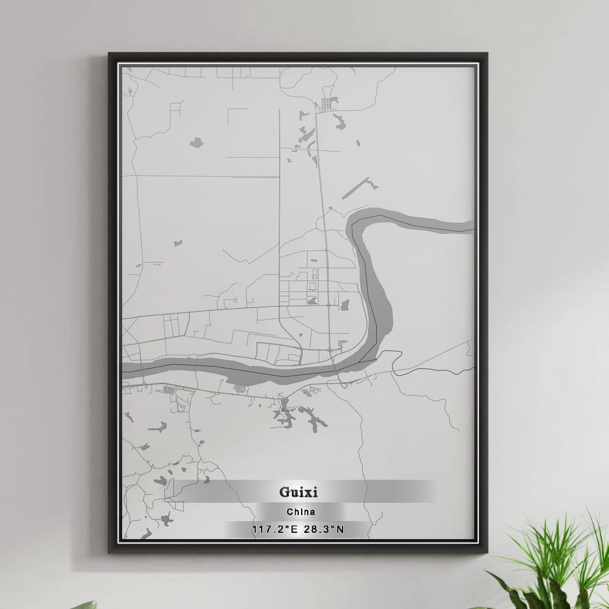 ROAD MAP OF GUIXI, CHINA BY MAPBAKES