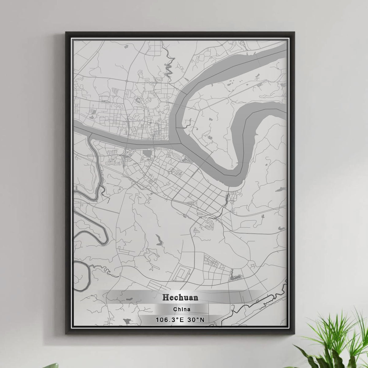 ROAD MAP OF HECHUAN, CHINA BY MAPBAKES