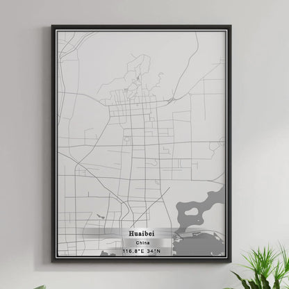 ROAD MAP OF HUAIBEI, CHINA BY MAPBAKES