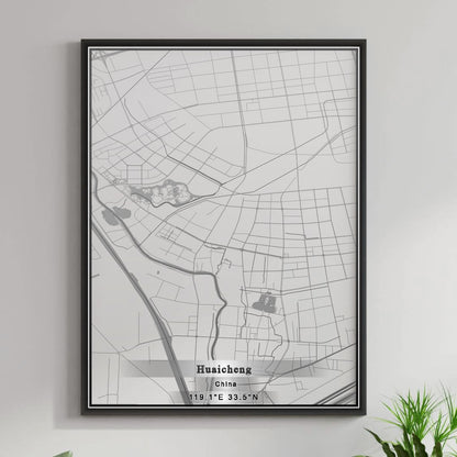 ROAD MAP OF HUAICHENG, CHINA BY MAPBAKES
