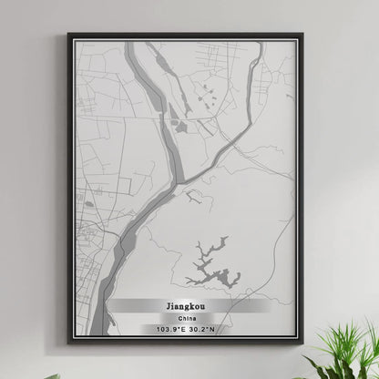ROAD MAP OF JIANGKOU, CHINA BY MAPBAKES
