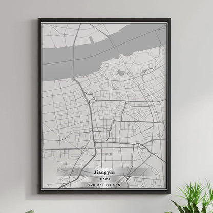 ROAD MAP OF JIANGYIN, CHINA BY MAPBAKES