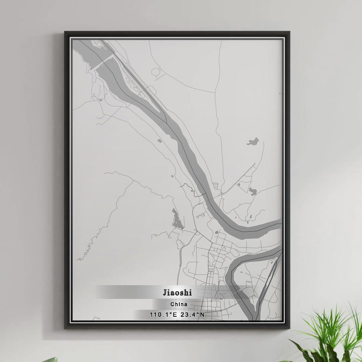 ROAD MAP OF JIAOSHI, CHINA BY MAPBAKES
