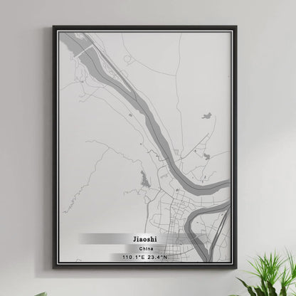 ROAD MAP OF JIAOSHI, CHINA BY MAPBAKES