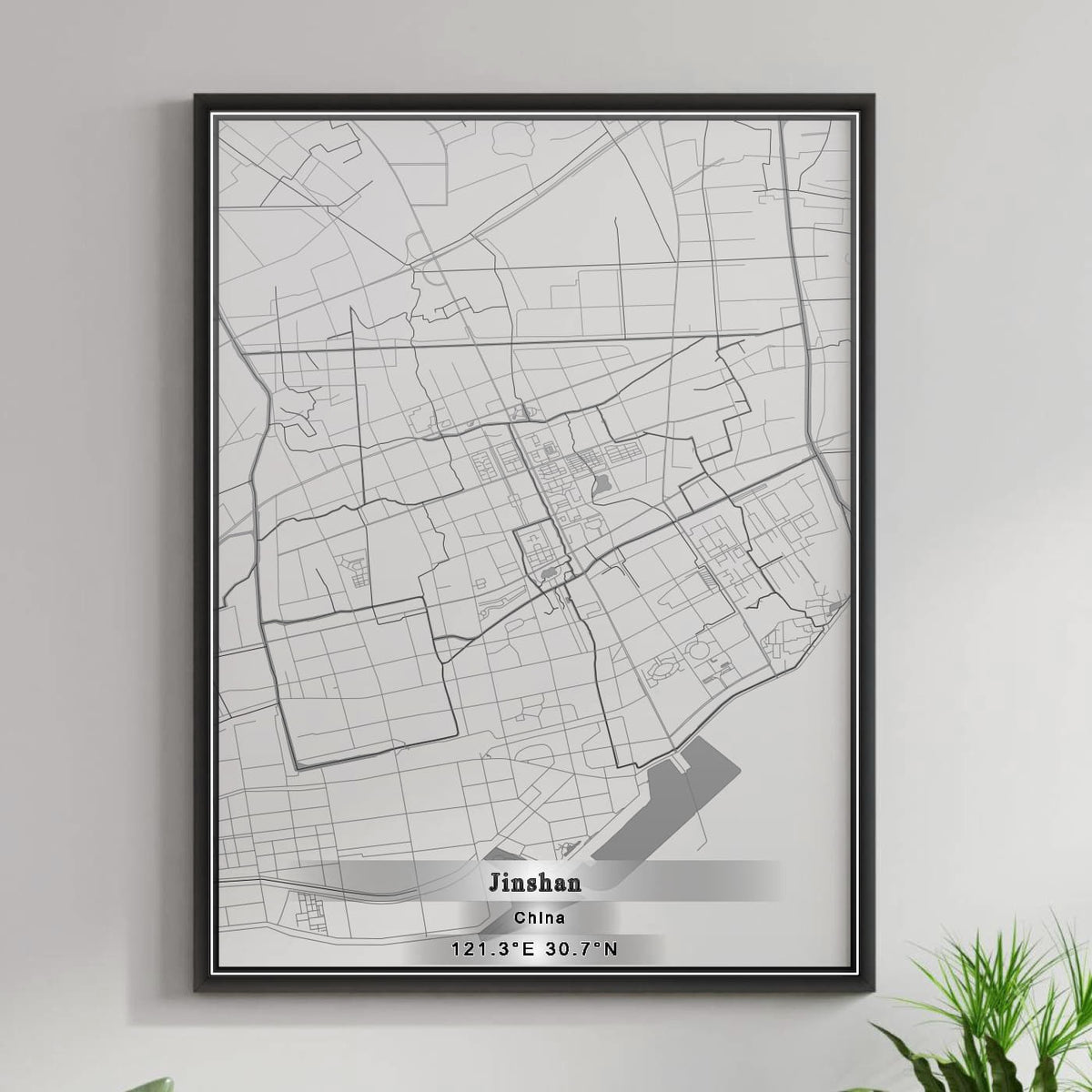 ROAD MAP OF JINSHAN, CHINA BY MAPBAKES