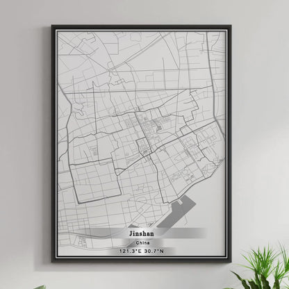 ROAD MAP OF JINSHAN, CHINA BY MAPBAKES