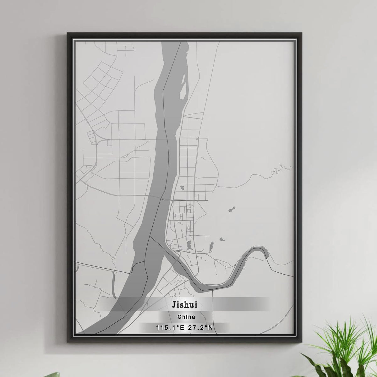 ROAD MAP OF JISHUI, CHINA BY MAPBAKES