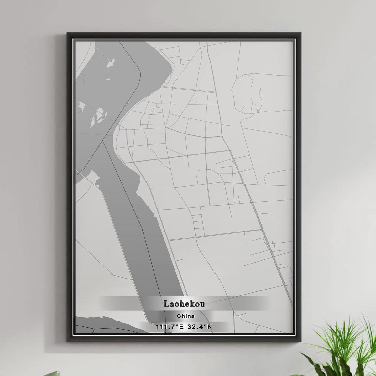 ROAD MAP OF LAOHEKOU, CHINA BY MAPBAKES