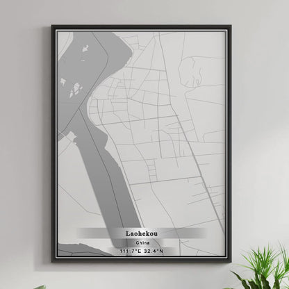 ROAD MAP OF LAOHEKOU, CHINA BY MAPBAKES