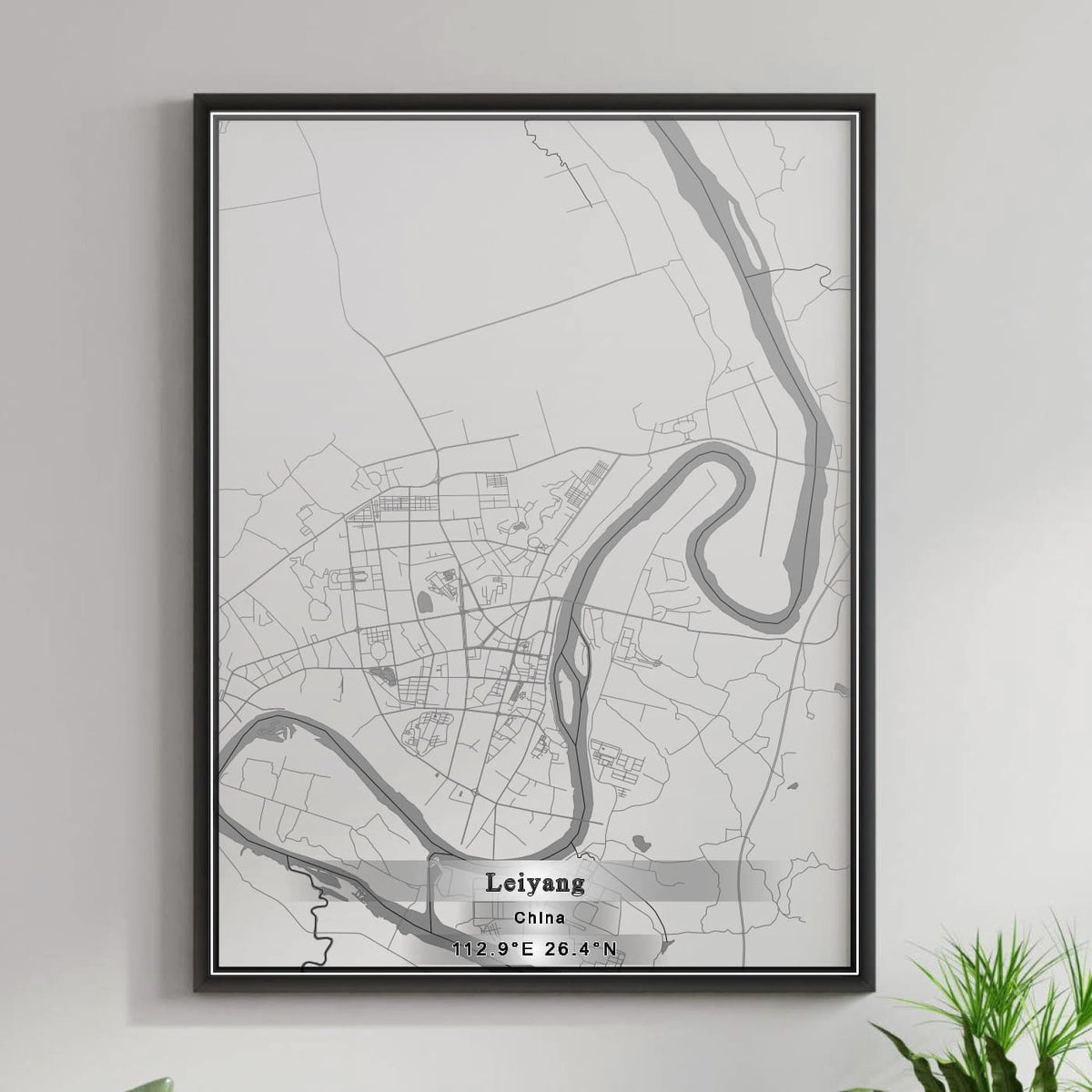 ROAD MAP OF LEIYANG, CHINA BY MAPBAKES