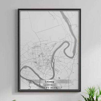 ROAD MAP OF LEIYANG, CHINA BY MAPBAKES