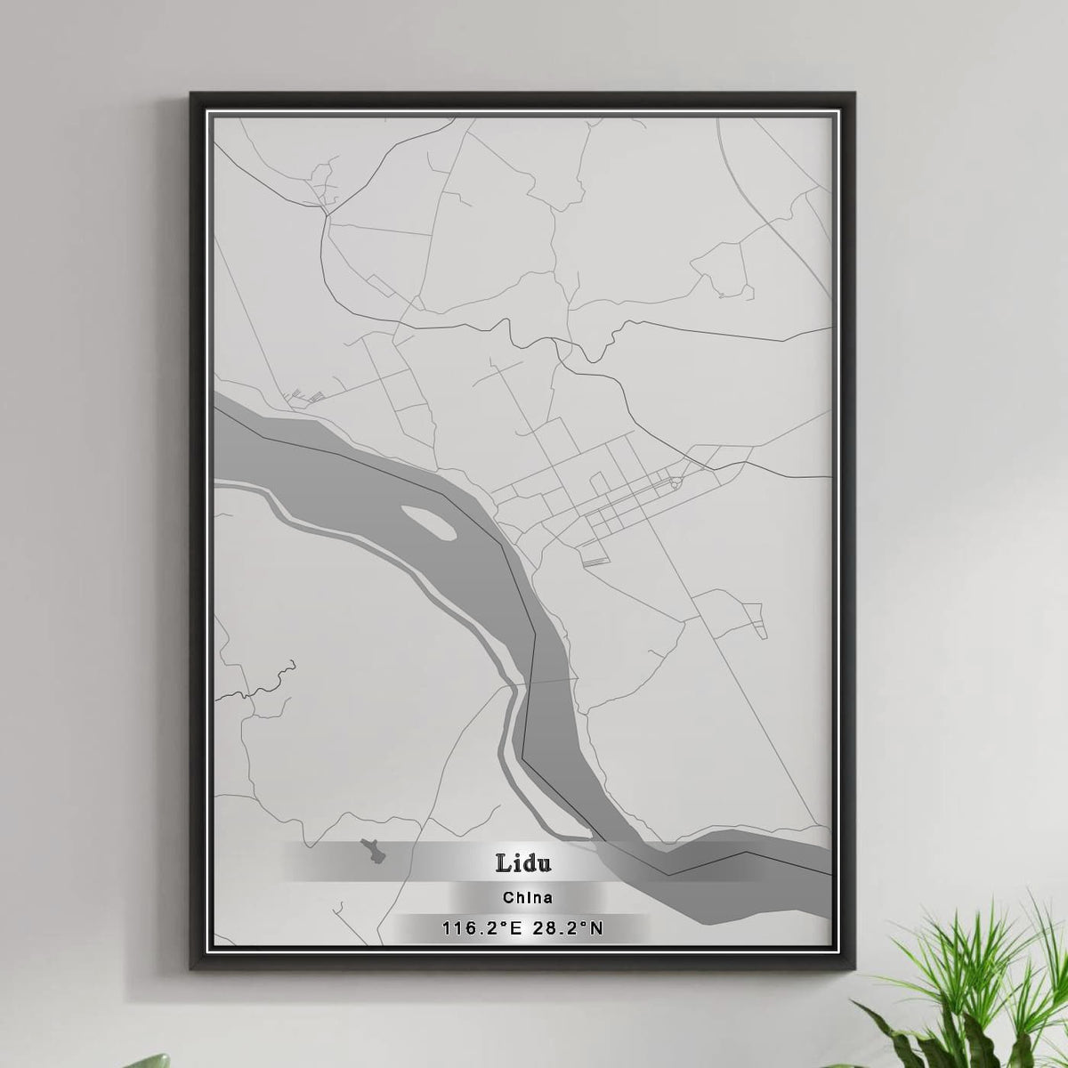 ROAD MAP OF LIDU, CHINA BY MAPBAKES