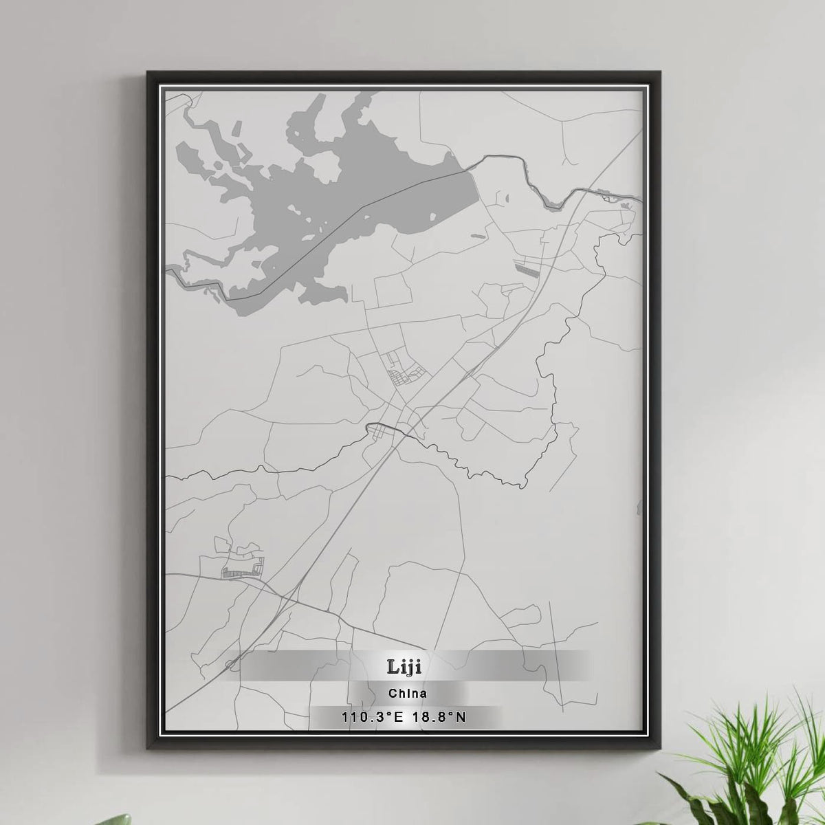 ROAD MAP OF LIJI, CHINA BY MAPBAKES
