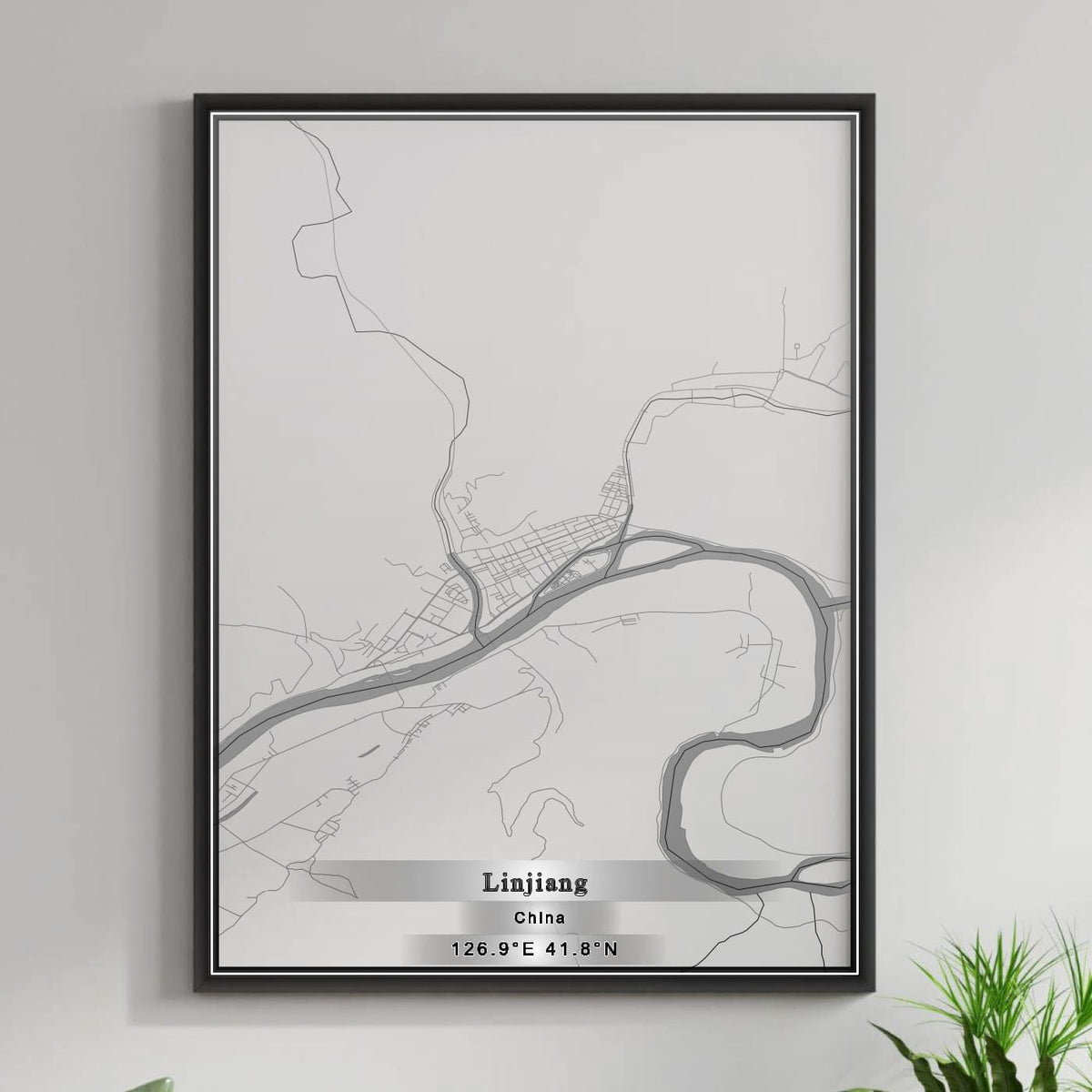 ROAD MAP OF LINJIANG, CHINA BY MAPBAKES