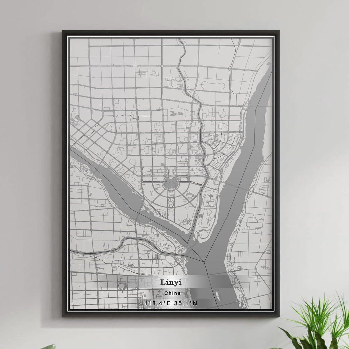 ROAD MAP OF LINYI, CHINA BY MAPBAKES