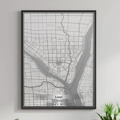 ROAD MAP OF LINYI, CHINA BY MAPBAKES