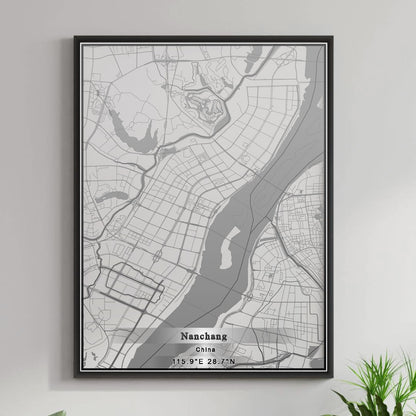 ROAD MAP OF NANCHANG, CHINA BY MAPBAKES
