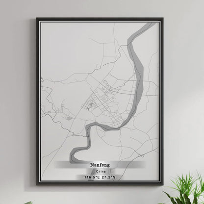 ROAD MAP OF NANFENG, CHINA BY MAPBAKES