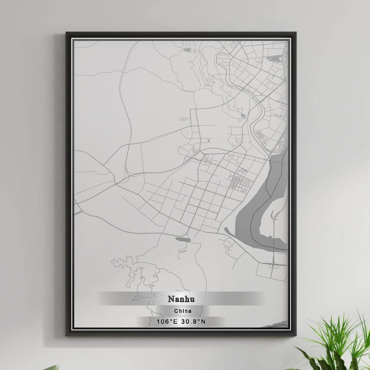 ROAD MAP OF NANHU, CHINA BY MAPBAKES