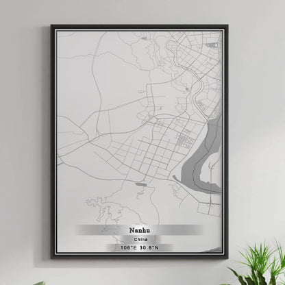 ROAD MAP OF NANHU, CHINA BY MAPBAKES