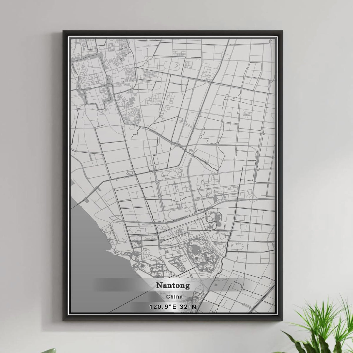 ROAD MAP OF NANTONG, CHINA BY MAPBAKES