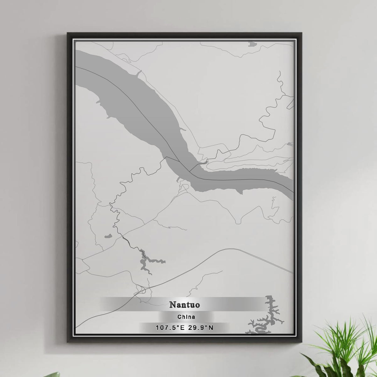 ROAD MAP OF NANTUO, CHINA BY MAPBAKES