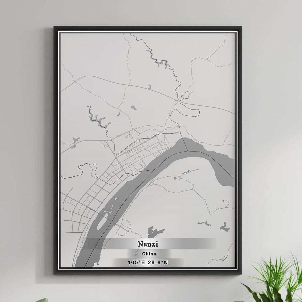 ROAD MAP OF NANXI, CHINA BY MAPBAKES