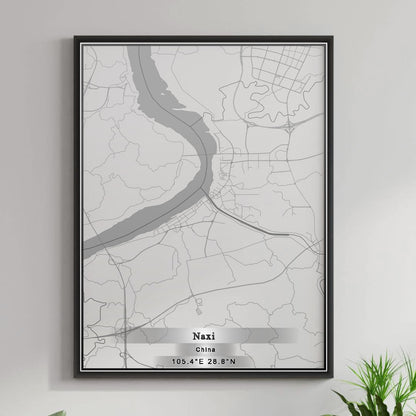 ROAD MAP OF NAXI, CHINA BY MAPBAKES
