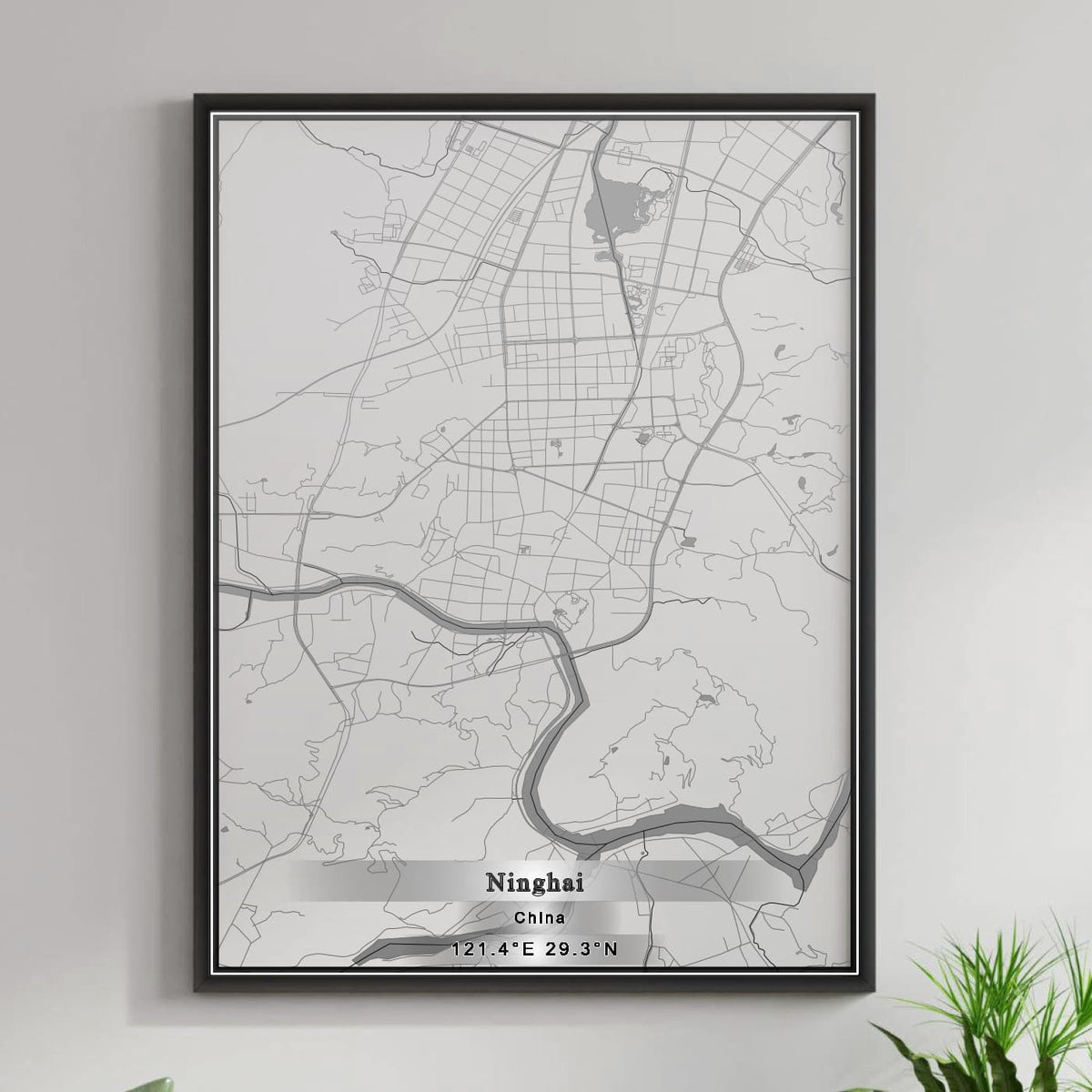 ROAD MAP OF NINGHAI, CHINA BY MAPBAKES