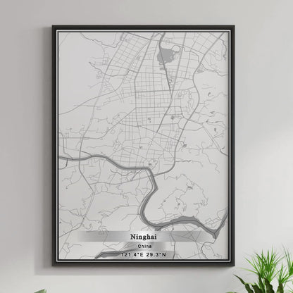 ROAD MAP OF NINGHAI, CHINA BY MAPBAKES