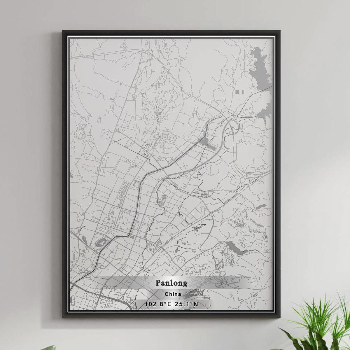 ROAD MAP OF PANLONG, CHINA BY MAPBAKES