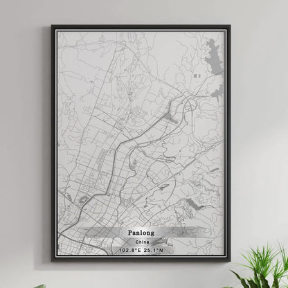 ROAD MAP OF PANLONG, CHINA BY MAPBAKES