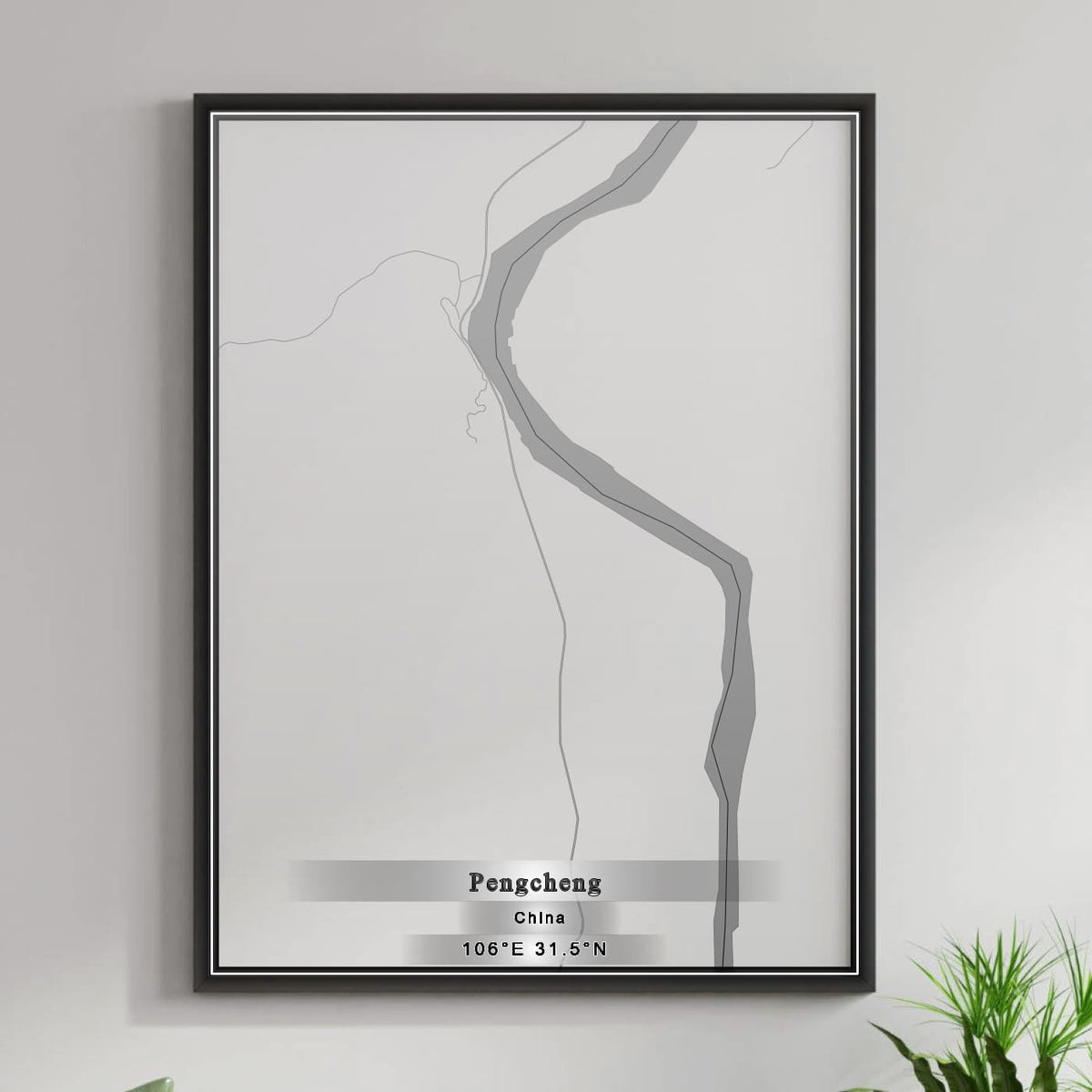 ROAD MAP OF PENGCHENG, CHINA BY MAPBAKES