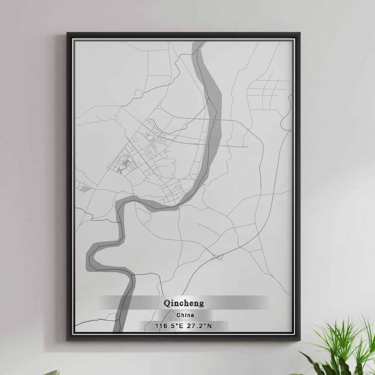 ROAD MAP OF QINCHENG, CHINA BY MAPBAKES