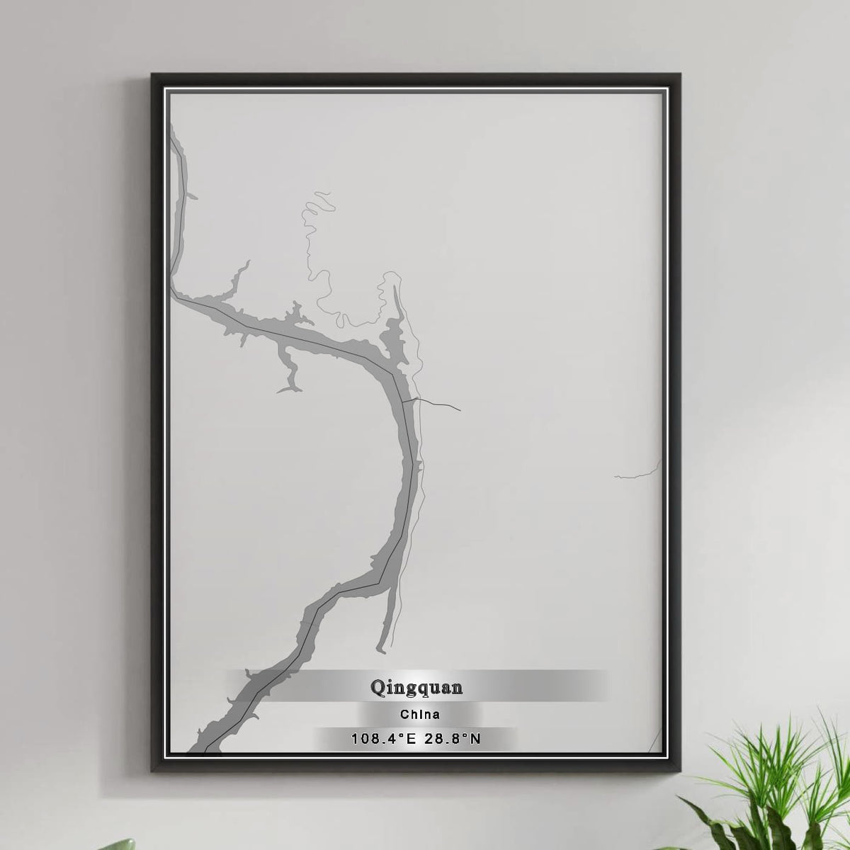 ROAD MAP OF QINGQUAN, CHINA BY MAPBAKES