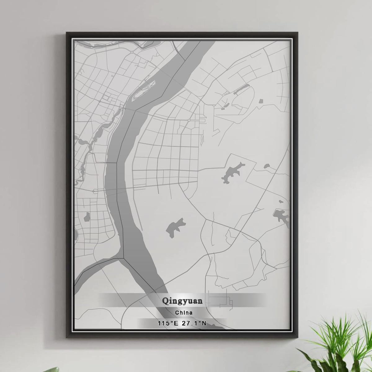 ROAD MAP OF QINGYUAN, CHINA BY MAPBAKES