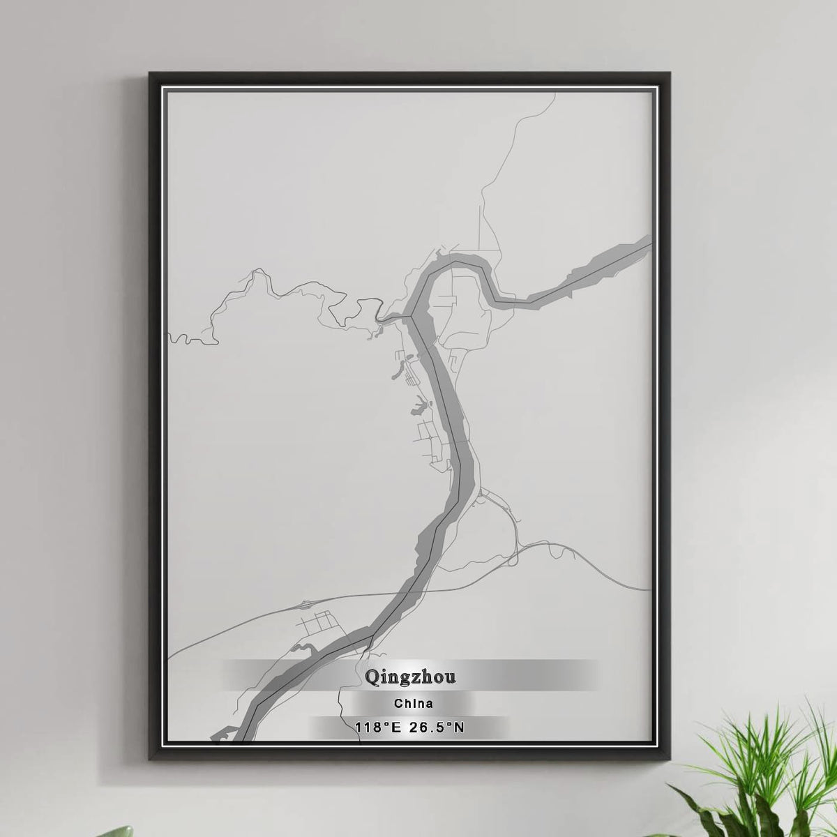 ROAD MAP OF QINGZHOU, CHINA BY MAPBAKES
