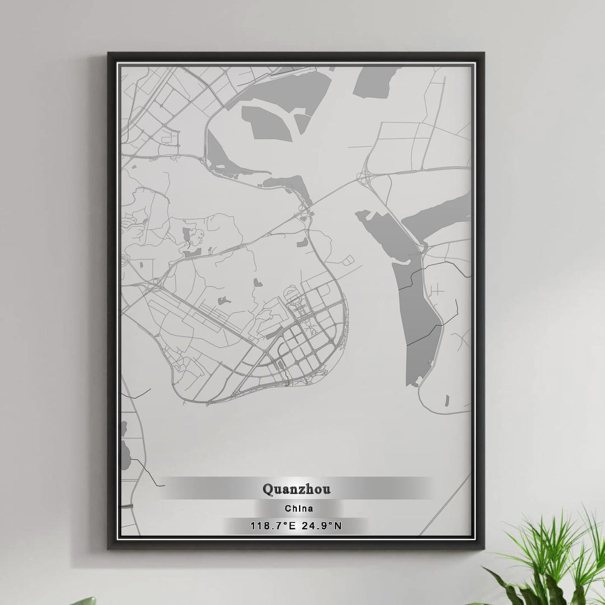ROAD MAP OF QUANZHOU, CHINA BY MAPBAKES