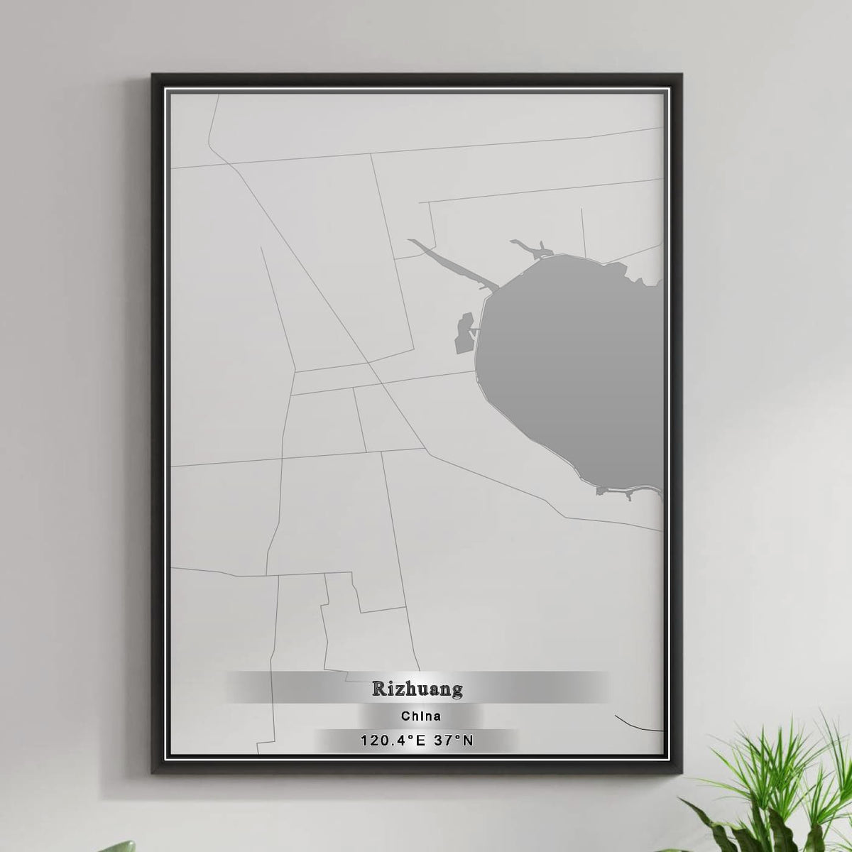 ROAD MAP OF RIZHUANG, CHINA BY MAPBAKES