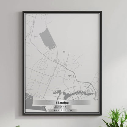 ROAD MAP OF SHANTING, CHINA BY MAPBAKES